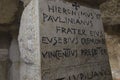 BETHLEHEM, Palestine, January 28, 2020: Caves under the Basilica of the Nativity in Bethlehem