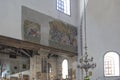 Bethlehem, Palestine - January 28, 2020: Fragment of the renovated interior of the Basilica of the Nativity Royalty Free Stock Photo