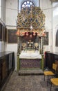 Bethlehem, Palestine - January 28, 2020: Fragment of the renovated interior of the Basilica of the Nativity in Bethlehem Royalty Free Stock Photo