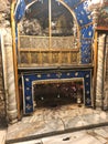 BETHLEHEM, PALESTINE - JANUARY 22, 2019: Grotto Over Cave Where Jesus Christ was Born. Church of the Nativity Bethlehem Royalty Free Stock Photo