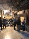 BETHLEHEM, PALESTINE - JANUARY 22, 2019: Grotto Over Cave Where Jesus Christ was Born. Church of the Nativity Bethlehem Royalty Free Stock Photo