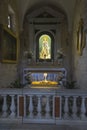 Bethlehem, Palestine. January 28, 2020: Part of Interior of the Church of St. Catherine in Bethlehem Royalty Free Stock Photo