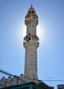Bethlehem, Palestine. January 6th 2017 - Minaret of the mosque i Royalty Free Stock Photo