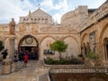 Inner courtyard at the Chapel of Saint Catherine, Bethlehem, West Bank Royalty Free Stock Photo