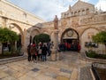 Inner courtyard at the Chapel of Saint Catherine, Bethlehem, West Bank Royalty Free Stock Photo