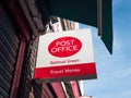 Bethnal Green Post Office sign, East London. UK.