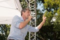 Beto O`Rourke Democrat Texas Campaigns for Senate Royalty Free Stock Photo