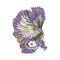 Betta Fish Esport Mascot Logo Design Royalty Free Stock Photo