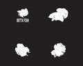 Betta fish logo vector template Royalty Free Stock Photo