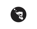 Betta fish logo vector template Royalty Free Stock Photo