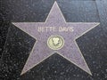 Bette Davis Actress Hollywood Walk of Fame Star Royalty Free Stock Photo