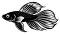 Bette Fish Vector Illustration for Your Design Needs Royalty Free Stock Photo