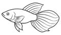 Bette Fish Vector Illustration for Your Design Needs