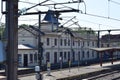 Bettembourg, Luxembourg - 08 22 2023: Station Bettembourg, rails side