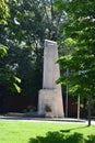 Bettembourg, Luxembourg - 08 22 2023: World war memorial in a park