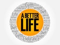 A Better Life circle stamp Royalty Free Stock Photo