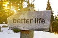 Better Life Trail Royalty Free Stock Photo