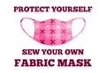 Better than nothing. Sew your own fabric mask to prevent spread disease outbreaks