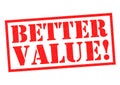 BETTER VALUE! Royalty Free Stock Photo