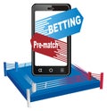 Betting and boxing Royalty Free Stock Photo