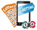 Betting and lottery Royalty Free Stock Photo