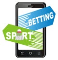 Betting and sport game Royalty Free Stock Photo