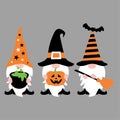 Halloween Gnome t shirt design vector