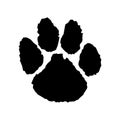 Panthers Paw Vector, Icon, White Background