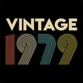 1979 vintage retro t shirt design vector