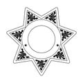 vector of Security Police badge, sheriff badge