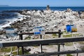 Penguin colony at Stony point of Betty\'s bay, South Africa Royalty Free Stock Photo