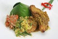 Betutu Chicken with Matah Sauce, Balinese traditional food Royalty Free Stock Photo