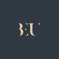 BEU abstract letter logo Royalty Free Stock Photo
