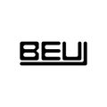 BEU letter logo creative design with vector graphic, BEU Royalty Free Stock Photo