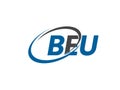 BEU logo, design, vector illustration Royalty Free Stock Photo