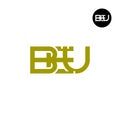 BEU Logo Letter Monogram Design Royalty Free Stock Photo