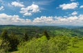 Beuatiful view from view tower on Martacky vrch hill in Javorniky mountains in Slovakia Royalty Free Stock Photo