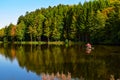 Beuerbacher Lake Germany, in the fall