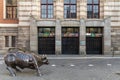 Beursplein 5 Euronext stock exchange Amsterdam with bull