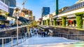 Beursplein shopping street at the Coolsingel near the World Trade Center in the center of Rotterdam Royalty Free Stock Photo