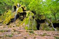 Beusnita waterfall in the forest in summer, Romania Royalty Free Stock Photo