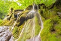 Beusnita waterfall in the forest in summer, Romania Royalty Free Stock Photo