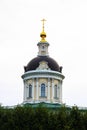 Beutiful dome of Archangel Michael Orthodox Church in Kolomna, city Golden Ring of Russia. Vertical. Sightseeing Royalty Free Stock Photo