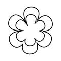 beutiful flower isolated icon design Royalty Free Stock Photo