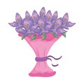 Beutiful flowers bouquet icon