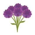 Beutiful flowers bouquet icon