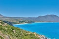 Beutiful natural scenery leading to Kaladi Beach in Kythira island, Greece