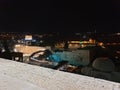 Beutiful night on rooftop in Jerusalem