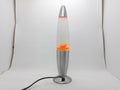 Beutiful Orange Lava Lamp On White Isolation Background 04