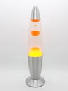 Beutiful Orange Lava Lamp On White Isolation Background 05